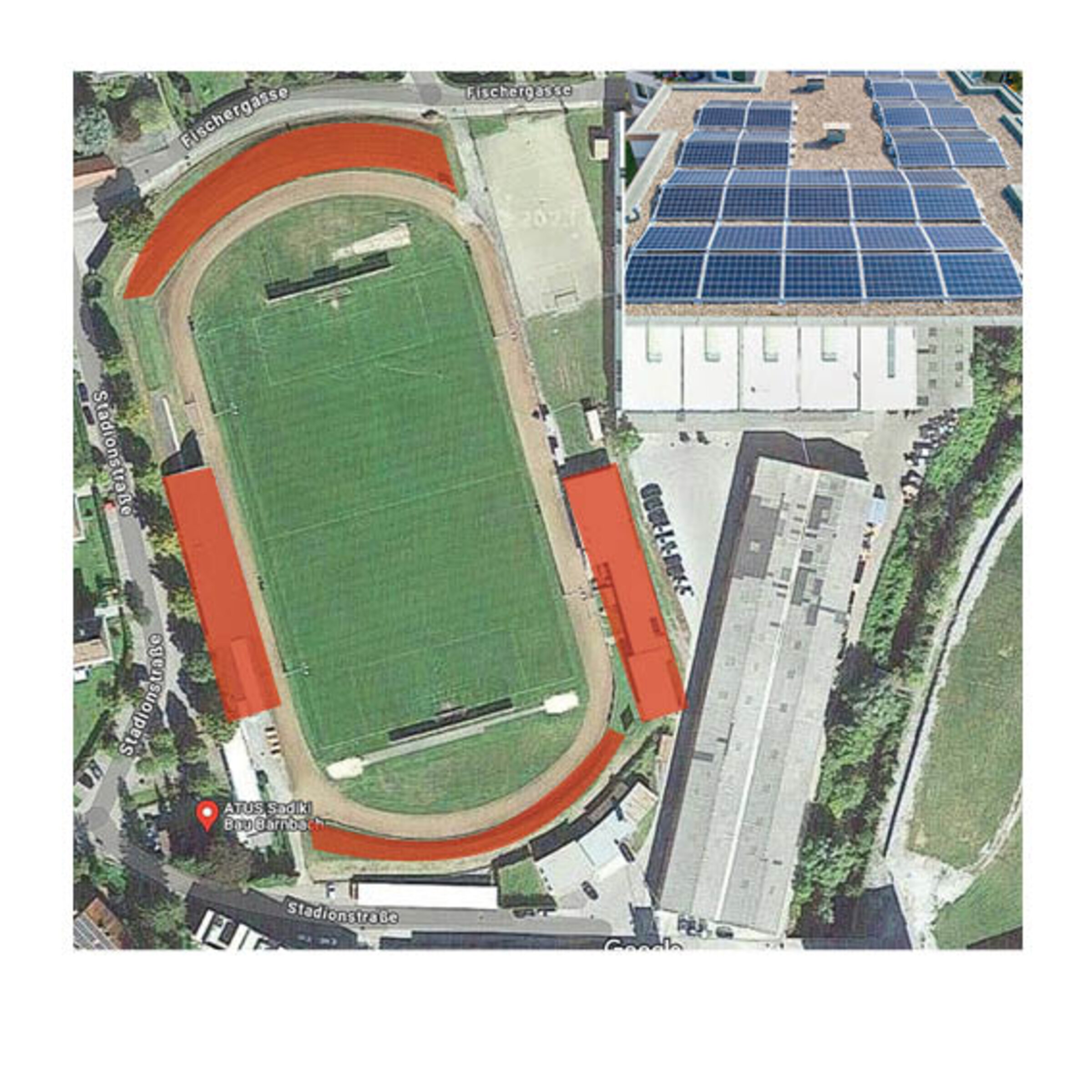Photovoltaik am Stadion